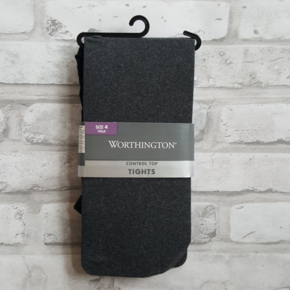 Worthington Control Top Tights (Charcoal)